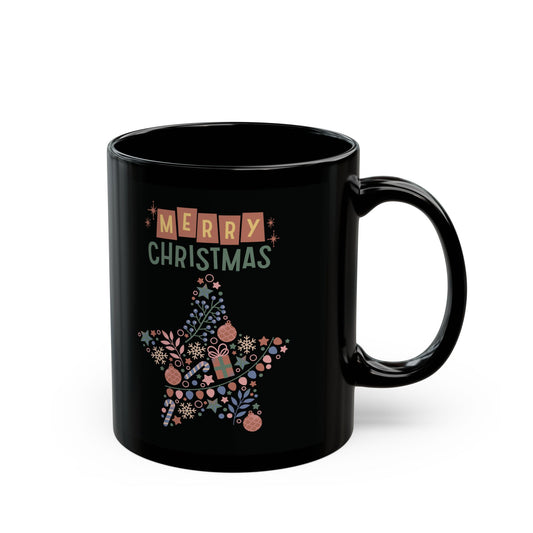 Merry Christmas Black Mug (11oz)