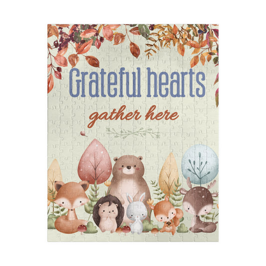 Grateful Hearts Gather Here Puzzle (252-piece)