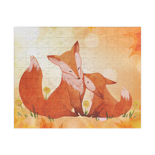 Autumn Foxes Puzzle (110 piece)