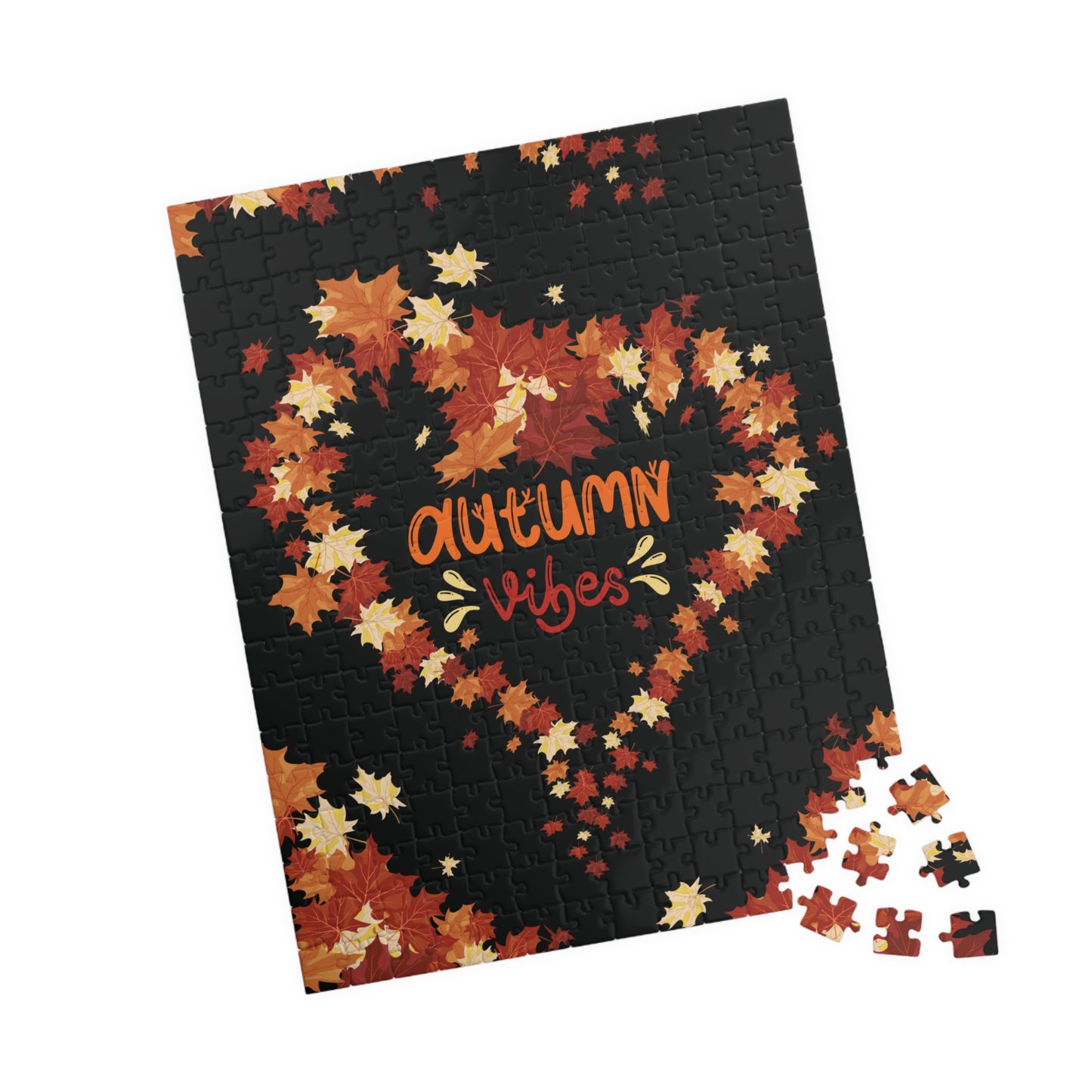 Autumn Vibes Heart Puzzle (110 or 252 piece)