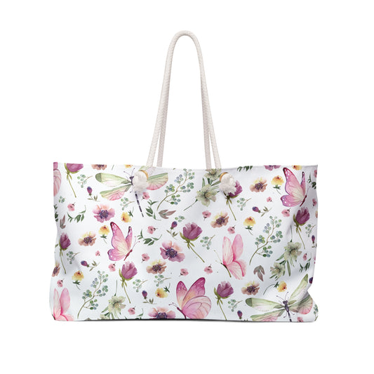 Dragonflies and Butterflies Weekender Tote Bag