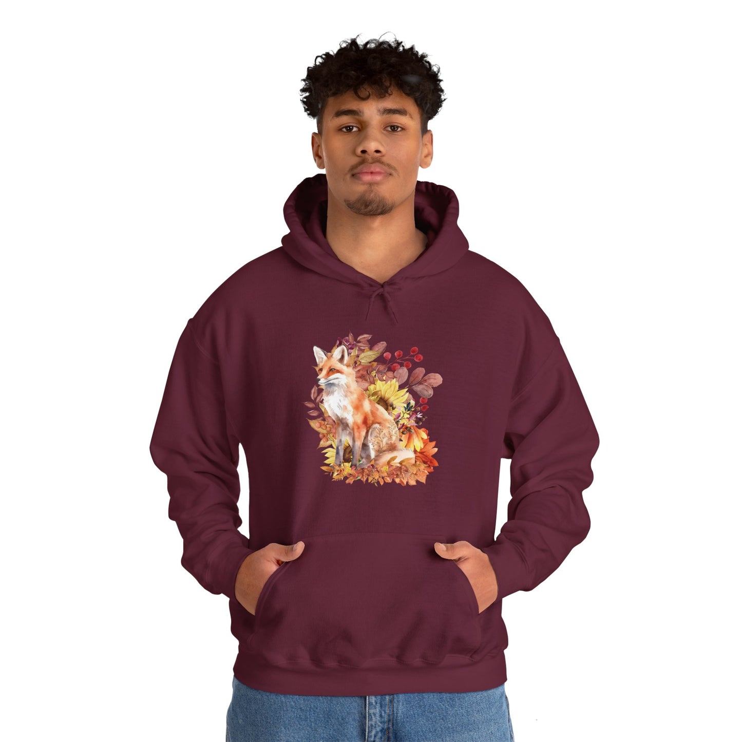 Autumn Fox Unisex Heavy Blend™ Hooded Sweatshirt