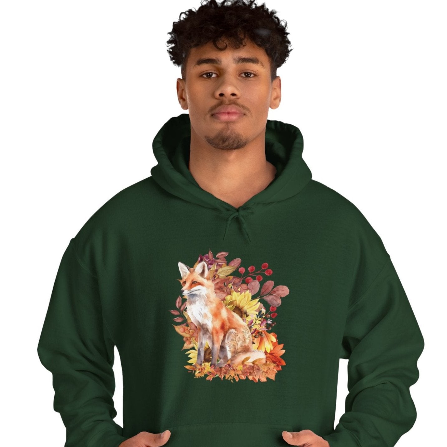 Autumn Fox Unisex Heavy Blend™ Hooded Sweatshirt