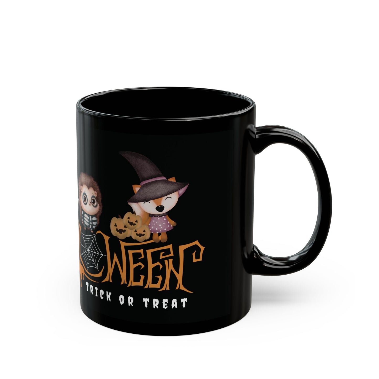 Happy Halloween Black Mug (11oz)