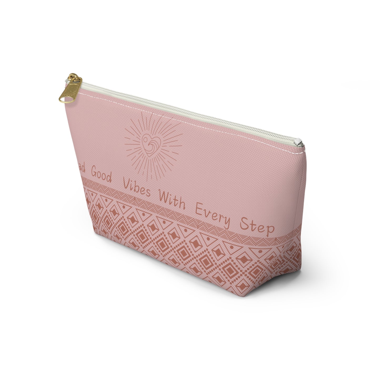 Spread Good Vibes with Every Step Zipper Pouch