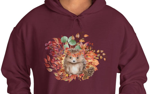 Autumn Hedgehog Unisex Heavy Blend™ Hooded Sweatshirt